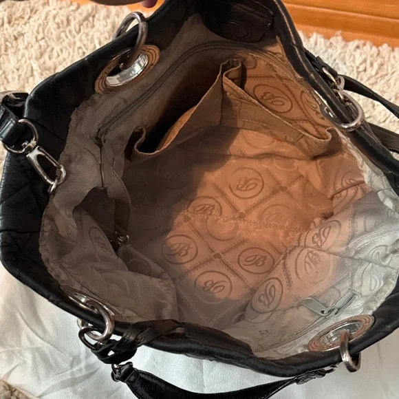 Brighton Black Embellished Women's Bag with Dust Bag - Picture 6 of 8